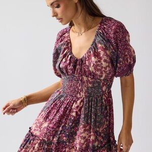 Floral Puff Sleeve Dress